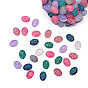 Electroplate Druzy Resin Cabochons, Oval