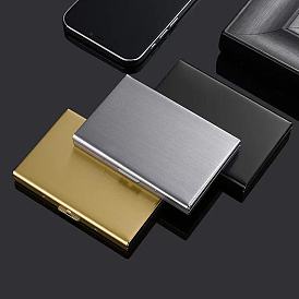 Stainless Steel Credit Card Storage Box, Multi-use Business Card Cases, Slim Name Card Holder, Rectangle