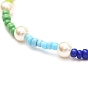 Glass Seed & Glass Pearl Beaded Necklace for Girl Women