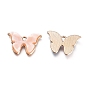 Alloy Pendants, with Cellulose Acetate(Resin), Butterfly, Light Gold