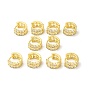 Aretes gruesos de aro con rama de circonita cúbica, joyas de latón chapado en oro real 18k para mujer, sin cadmio y níque y plomo