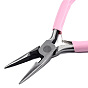 Steel Pliers Set, with Plastic Handles, including Side Cutter Pliers, Round Nose Plier, Needle Nose Wire Cutter Plier