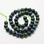 Natural Chrysocolla and Lapis Lazuli Beads Strands, Round, Dyed