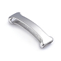 304 Stainless Steel Slide Charms/Slider Beads, for Leather Cord Bracelets Making, Rectangle