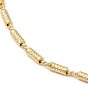 Rack Plating Brass Column Link Chain Necklace for Women, Lead Free & Cadmium Free