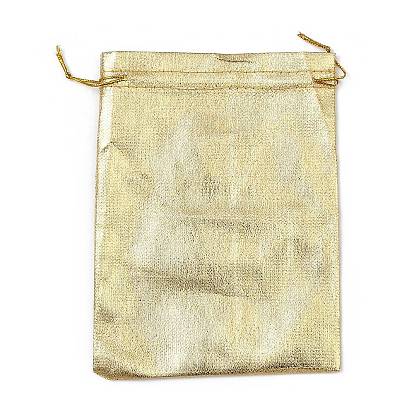 Rectangle Polyester Bags with Nylon Cord, Drawstring Pouches, for Gift Wrapping