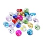 180 piezas 12 colores encantos con piedras de nacimiento encantos de cristal, facetados, cono, rhinestone del rivoli