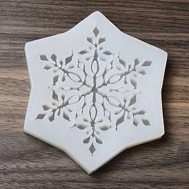 DIY Snowflake Food Grade Silicone Molds, Fondant Molds, Resin Casting Molds, for Chocolate, Candy, UV Resin & Epoxy Resin Craft Making, Christmas Theme