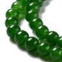Hebras de perlas de jade malasia naturales y teñidos, la imitación de jade de Taiwán, rondo
