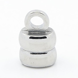 304 Stainless Steel Cord Ends, Rectangle