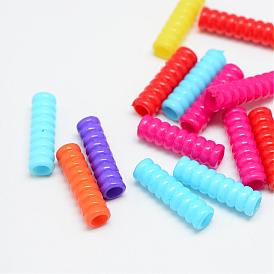 Opaque Acrylic Beads, Tube