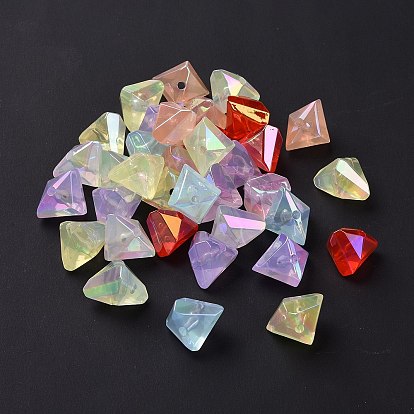 Transparent Acrylic Imitation Jelly Beads, Triangle