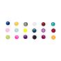 18 Colors Transparent Glass Beads, for Beading Jewelry Making, Frosted, Round