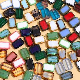 Czech Glass Beads, Rectangle