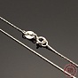 925 ожерелья-цепочки из стерлингового серебра с кореаной., с застежками пружинного кольца, 16 дюйм