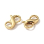 Brass Lobster Claw Clasps, Double Clasps, Cadmium Free & Nickel Free & Lead Free