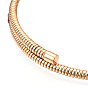 Collier de chaînes de serpent rond en fer, collier extensible réglable pour hommes femmes