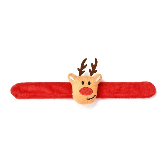 Christmas Slap Bracelets, Snap Bracelets for Kids and Adults Christmas Party, Christmas Reindeer/Stag