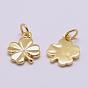 Brass Charms, Cadmium Free & Nickel Free & Lead Free, Clover