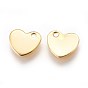 304 Stainless Steel Charms, Stamping Blank Tag, Heart