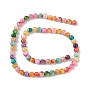 10 brins de perles colorées en coquillage naturel d'eau douce, rond & fleur & étoile, formes mixtes