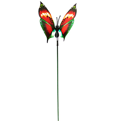 Piquet de jardin décoratif en plastique papillon, décor d'insert au sol, pour cour, pelouse, décoration de jardin