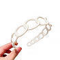 Plastic Curb Chains Shape Hair Bands, Wide Hair Accessories for Women