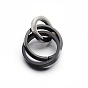 304 Stainless Steel Interlocking Ring Pendants