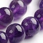 Améthyste naturelle brins de pierres précieuses perles rondes