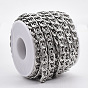304 Stainless Steel Lumachina Chains, Snail Chains, Scroll Chains, with Spool, Unwelded