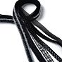 18 Yards 6 Styles Polyester Ribbon, for DIY Handmade Craft, Hair Bowknots and Gift Decoration, Black Color Palette