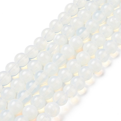 Perles opalite brins, ronde