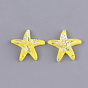 Cabuchones de resina, con chip de shell, estrella de mar / estrellas de mar