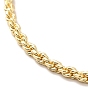 Bracelet coulissant corde en laiton et chaîne vénitienne, bracelet réglable pour femme, sans cadmium et sans plomb