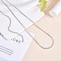Simple Long Chain Necklace Stainless Steel Sweater Necklace Adjustable Chain Necklace Bold Snake Chain Necklace Trendy Statement Necklace Neck Jewelry for Women