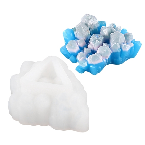 DIY Crystal Cluster Silicone Molds, Resin Casting Molds, For UV Resin, Epoxy Resin Jewelry Making