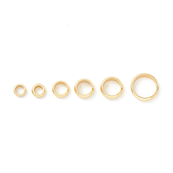 201 Stainless Steel Spacer Beads, Flat Round/Ring