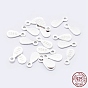 925 Sterling Silver Chain Tabs, with S925 Stamp, Drop