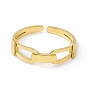 Placage ionique (ip) 304 anneau de manchette en acier inoxydable pour femme, anneaux ouverts en forme de fermoir