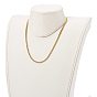 304 Stainless Steel Diamond Cut Cuban Link Chain Necklaces, with Lobster Claw Clasps