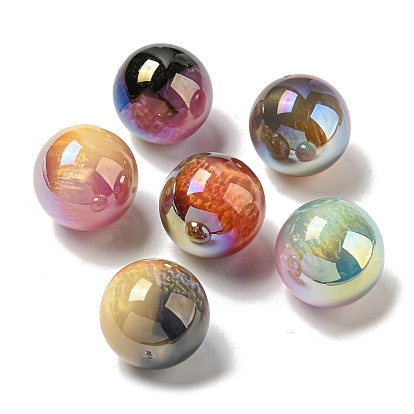 Opaque Acrylic Beads, Round