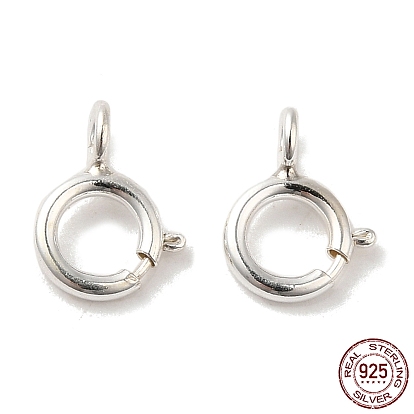 925 Sterling Silver Spring Ring Clasps