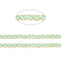 Cadenas de strass rhinestone de bronce, cadena de la taza del rhinestone, imitar el estilo fluorescente, crudo (sin chapar)