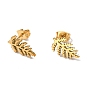 304 Stainless Steel Stud Earrings for Women, Golden