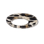 Прозрачные акриловые подвески, круглое кольцо с леопардовым принтом