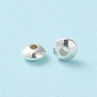 925 Sterling Silver Beads, Flat Round