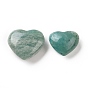 Natural Amazonite Home Heart Love Stones, Pocket Palm Stones for Reiki Balancing