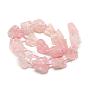 Natural Rose Quartz Beads Strands, Nuggets