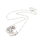 Escargot en alliage avec collier pendentif champignon avec perles de résine, bijoux gothiques pour hommes femmes