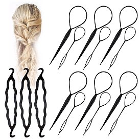 Versatile Hair Styling Set with Bun Maker, Donut & French Twist Pins - Various Sizes Available